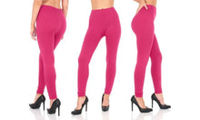 Load image into Gallery viewer, Women's Fleece lined Thermal Stretchy Leggings - Purple
