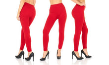 Load image into Gallery viewer, Women's Fleece lined Thermal Stretchy Leggings - Purple