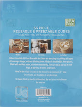 Load image into Gallery viewer, 56ct Urban Essentials Reusable Ice Cubes- Assorted Colors