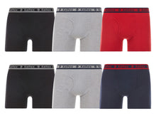Load image into Gallery viewer, 6 Pack Men's Cotton Tagless Boxer Briefs