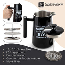 Load image into Gallery viewer, 34OZ French Press Stainless Steal Coffee Maker