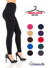 Load image into Gallery viewer, Women's Fleece lined Thermal Stretchy Leggings - Purple