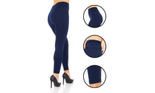 Load image into Gallery viewer, Women's Fleece lined Thermal Stretchy Leggings - Purple