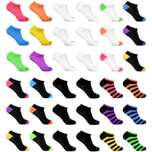 Load image into Gallery viewer, 6 Pack Women's Low Cut No-Show Ankle Socks