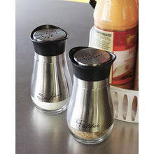 Load image into Gallery viewer, 4" Elegant Stainless Steel Salt and Pepper Shaker Set