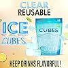 56ct Urban Essentials Reusable Ice Cubes- Clear