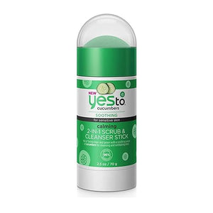 Yes To Cucumbers NEW Calming 2-in-1 Scrub & Cleanser Stick - 2.5 Ounces
