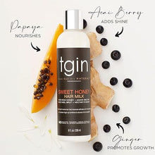 Load image into Gallery viewer, tgin Sweet Honey Hair Milk And Moisturizer For Natural Hair - 8OZ