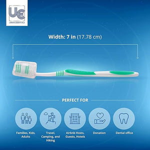 Urban Essentials Bulk 250 Count Individually Wrapped Toothbrushes