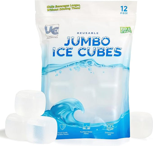 12ct Urban Essentials Jumbo Refreshable Ice Cubes- Clear
