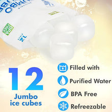 Load image into Gallery viewer, 12ct Urban Essentials Jumbo Refreshable Ice Cubes- Clear