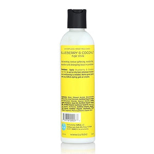 Curls Blueberry Bliss Blueberry & Coconut Hair Milk - Leave In Conditioner and Styler - 8 OZ