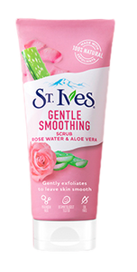 St. Ives, Gentle Smoothing Scrub, Rose Water & Aloe Vera, 6 oz