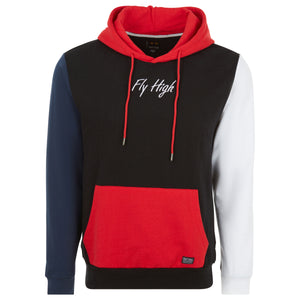 Men's Slim Fit Casual Two Tone Quote Hoodie