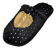 Load image into Gallery viewer, Women&#39;s Warm Slip On Slippers With Heart