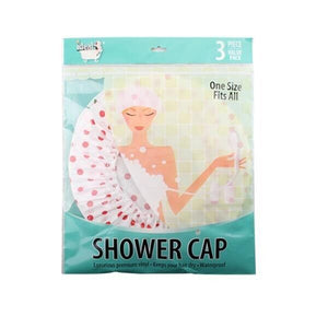 3 Pack Women's Reusable Shower Cap