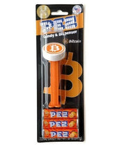 Load image into Gallery viewer, Bitcoin PEZ Dispenser With 3 PACK Candy