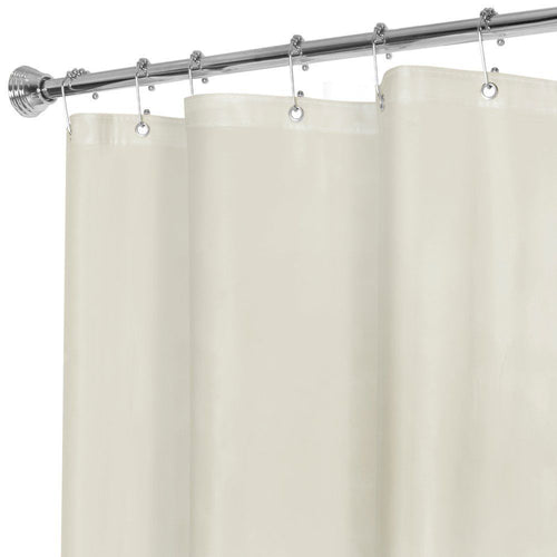 Solid Water Repellent Bathroom Shower Curtain Liner - Beige