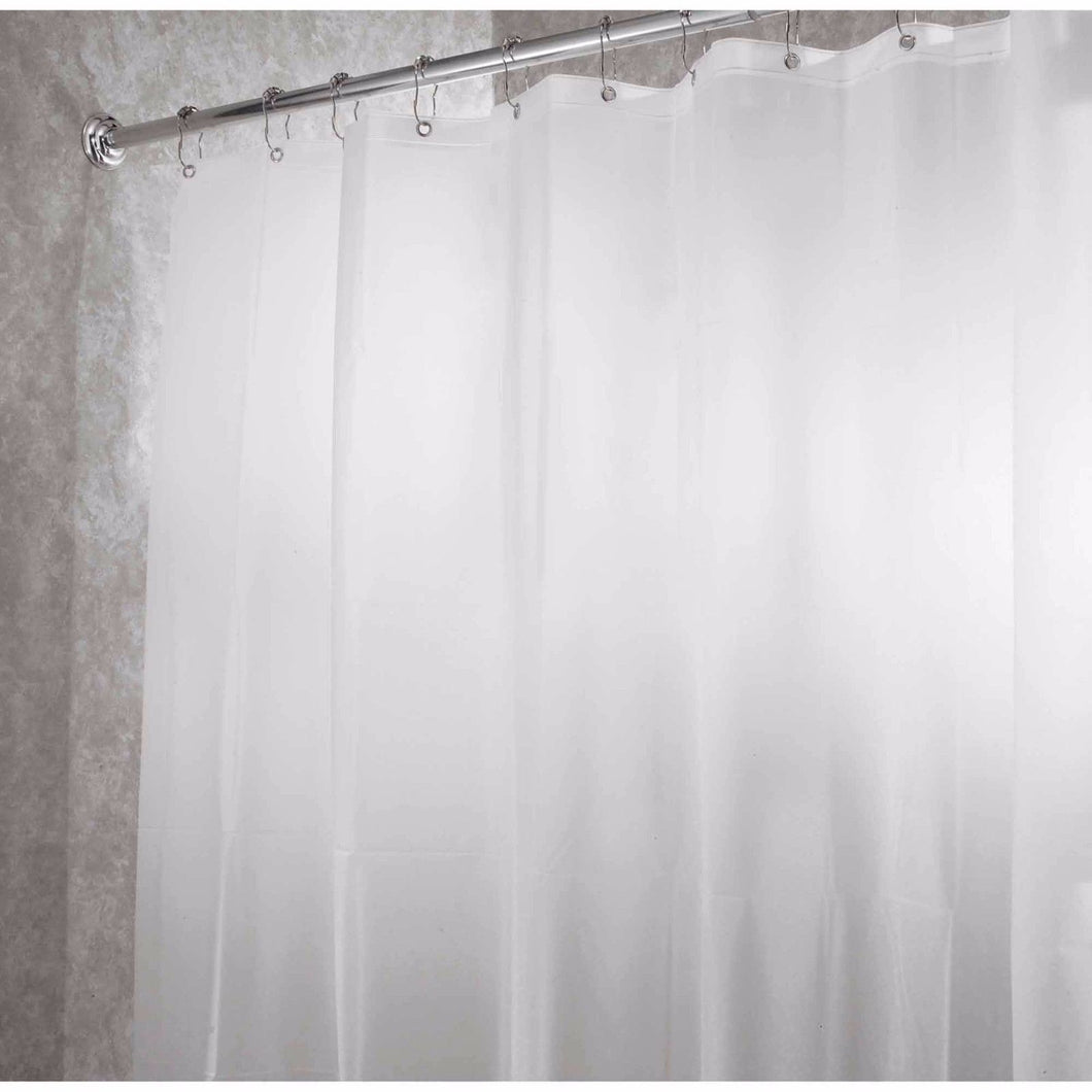 Solid Water Repellent Bathroom Shower Curtain Liner - Frost