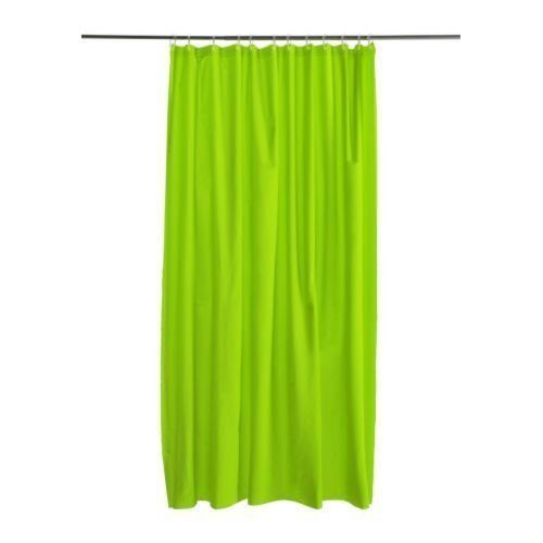 Solid Water Repellent Bathroom Shower Curtain Liner - Lime Green