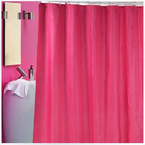 Solid Water Repellent Bathroom Shower Curtain Liner - Pink