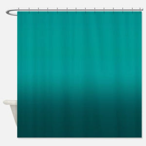 Solid Water Repellent Bathroom Shower Curtain Liner - Teal