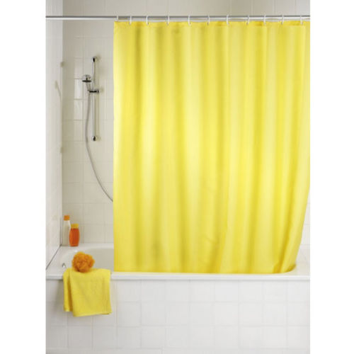 Solid Water Repellent Bathroom Shower Curtain Liner - Yellow