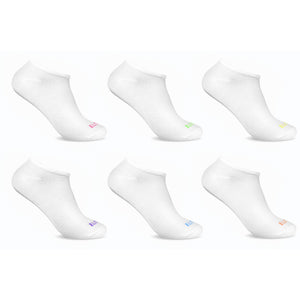 6 Pack Women's Low Cut No-Show Ankle Socks