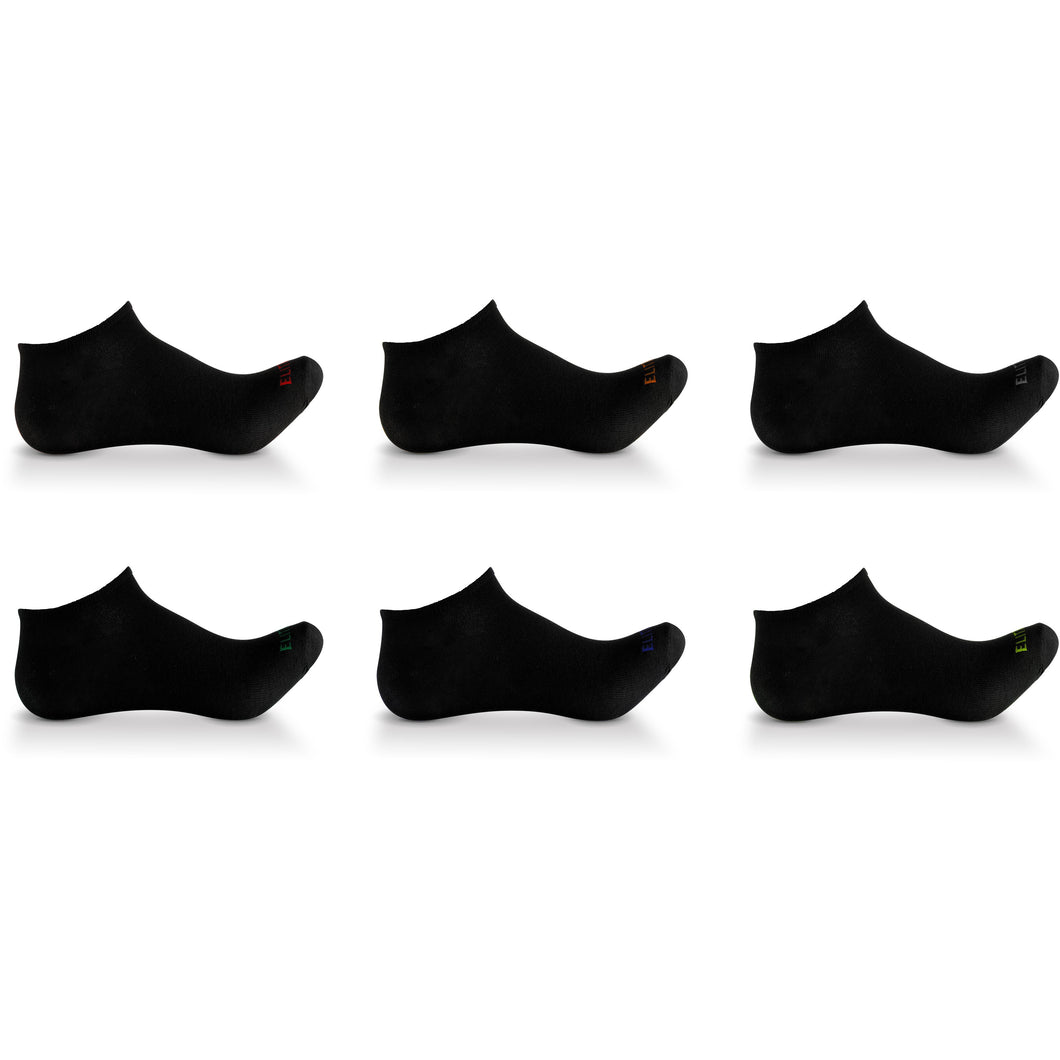 Elite Collection Men's Low Cut No Show Socks - Black