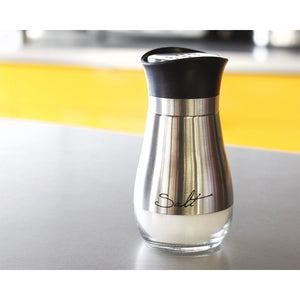 4" Elegant Stainless Steel Salt and Pepper Shaker Set