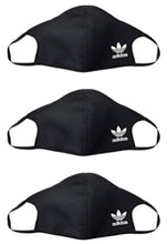 Load image into Gallery viewer, Adidas Originals Unisex Face Covers Facemasks 3-Pack, Black