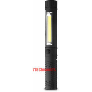 Magnetic COB LED Pocket Flashlight Pen W/Clip