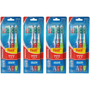 12 Pack Oral-B Medium Ergonomic Z Shaped Bristles Manual Toothbrush