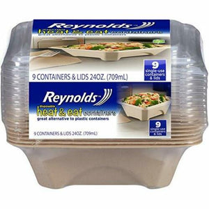 Reynolds 9ct 24oz Disposable Food Storage Container